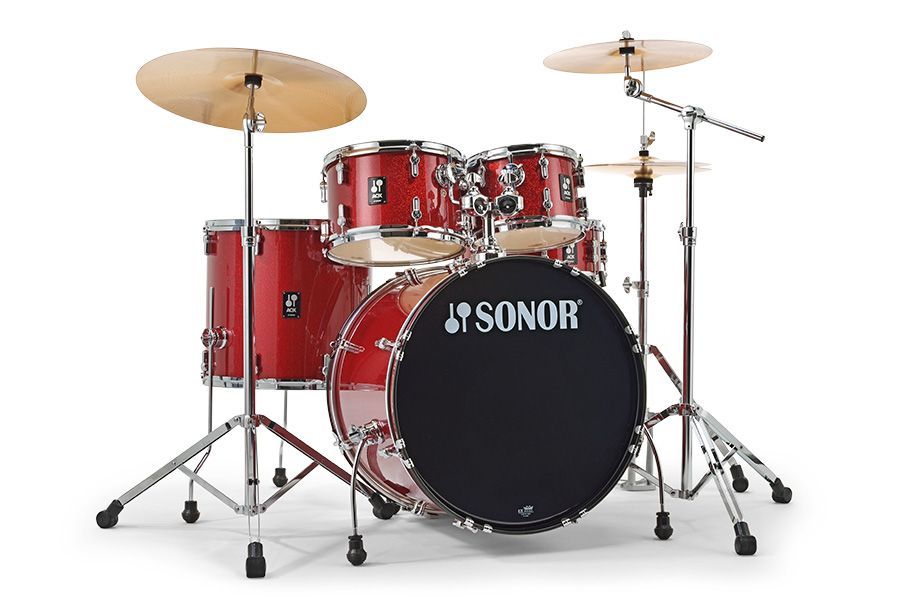 17505449 AQX Stage Set NC RMS 17356 Барабанная установка, красная, без тарелок, Sonor